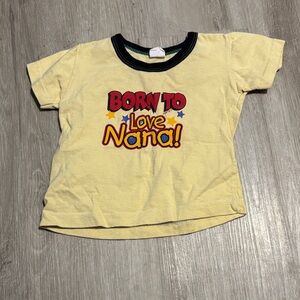 Yellow Kids Shirt - Born to Love Nana